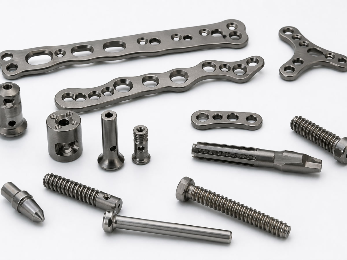 Implant-Grade Titanium Components: 5-Axis CNC Machining