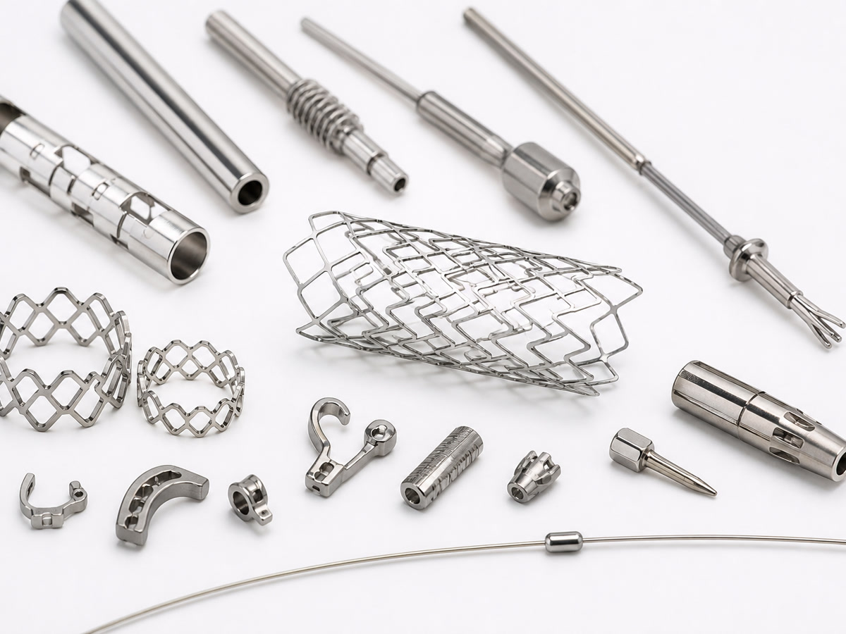Nitinol CNC machined precision components